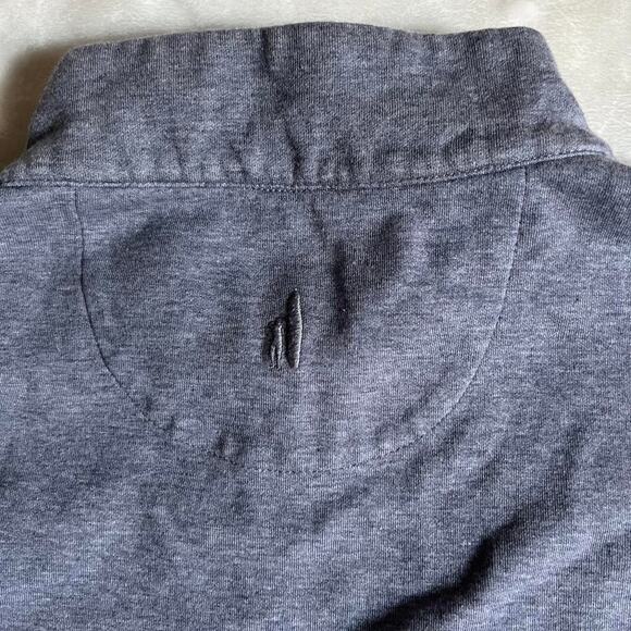 Johnnie-O 1/4 Zip Pullover Mens Large L Gray Stretch Relax Lounge Weekend - Picture 5 of 8